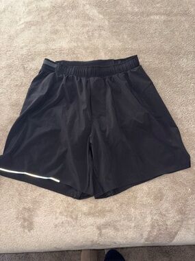 Men's Black Athletic Performance Shorts